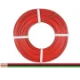 Donau Elektronik 318-014-50 savīta stieple 3 x 0,14 mm² sarkana, zaļa, melna 50 m