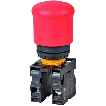 Eaton M22-PV/K11 spiedpoga, 1 NO + 1 NC, plakans aktuatators, melna, 22,5 mm montāža, skrūvju spailes 216516-RD