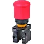 Eaton M22-PV/K11 spiedpoga, 1 NO + 1 NC, plakans aktuatators, melna, 22,5 mm montāža, skrūvju spailes 216516-RD