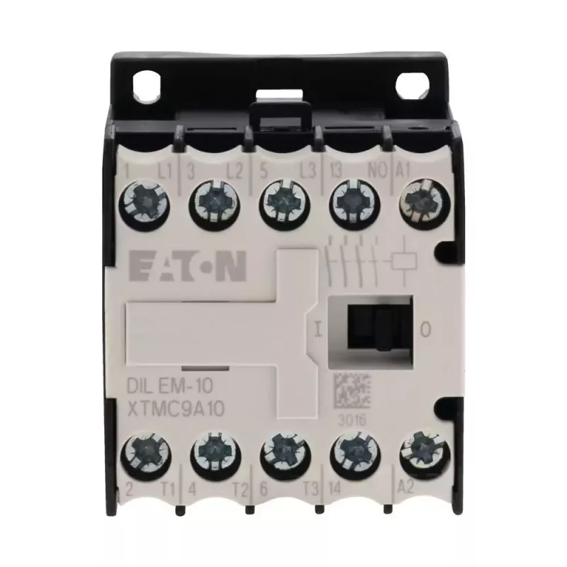 EATON DILEM-10 Mini kontaktors, 3 polu, 24 V AC 50 Hz spole, 9 A AC-3, 1 NO palīgkontakts 010005