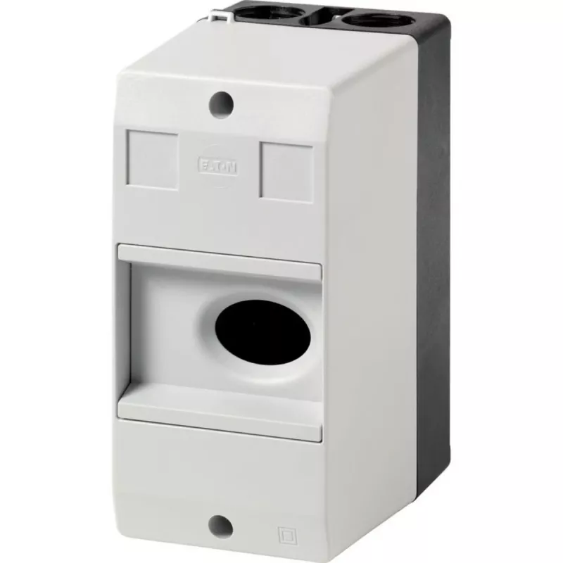 Eaton CI-PKZ01 virsmas montāžas korpuss ar iebūvētu slēdzi, 158 x 80 x 116,5 mm, pelēks 281403