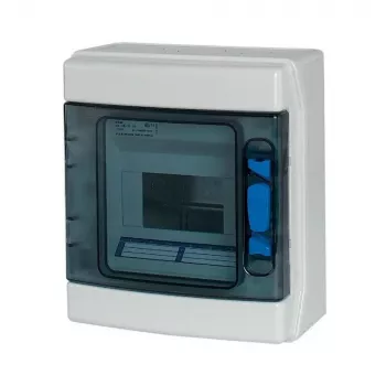 Eaton 174222 IKA-1/6-ST virsapmetuma mazais sadalītājs, 1 rinda, 6 moduļu vienības, balts