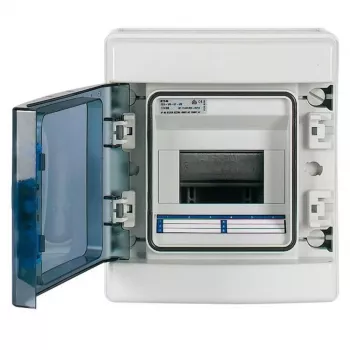 Eaton 174222 IKA-1/6-ST virsapmetuma mazais sadalītājs, 1 rinda, 6 moduļu vienības, balts