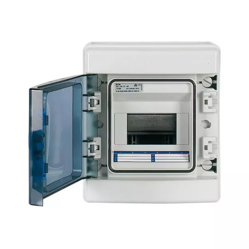 Eaton 174222 IKA-1/6-ST virsapmetuma mazais sadalītājs, 1 rinda, 6 moduļu vienības, balts