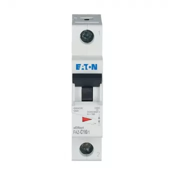 Eaton FAZ-C16/1 automātiskais slēdzis (MCB), 1 pols, 16 A, C raksturlīkne 278561