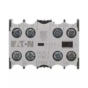 EATON 04DILE palīgkontaktu bloks, 4 NC, ar pozitīvo vadību, priekšējā montāža, DILM7-DILM38 kontaktorim 010256
