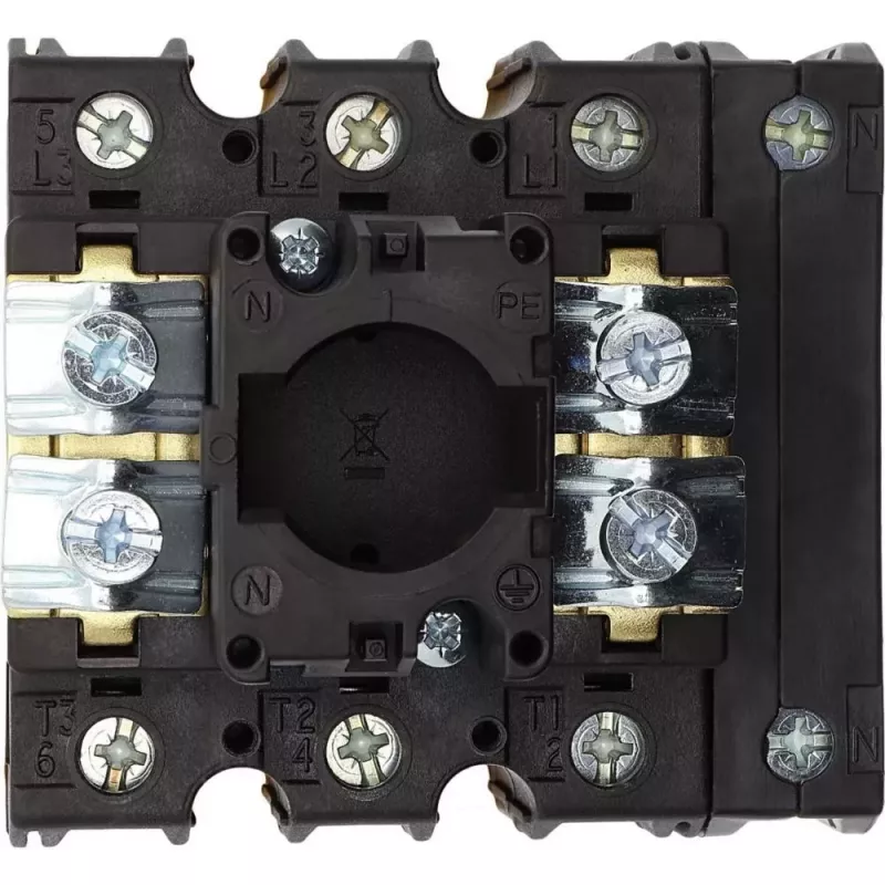 Eaton P3-63/EA/SVB/N Galvenais slēdzis 3-pol 63A sarkans/dzeltens 010398