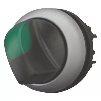 Eaton M22 rotācijas izpildmehānisms, 3 pozīcijas, fiksējošs, melns rokturis ar sudraba apmali 284395