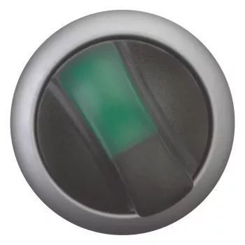 Eaton M22 rotācijas izpildmehānisms, 3 pozīcijas, fiksējošs, melns rokturis ar sudraba apmali 284395