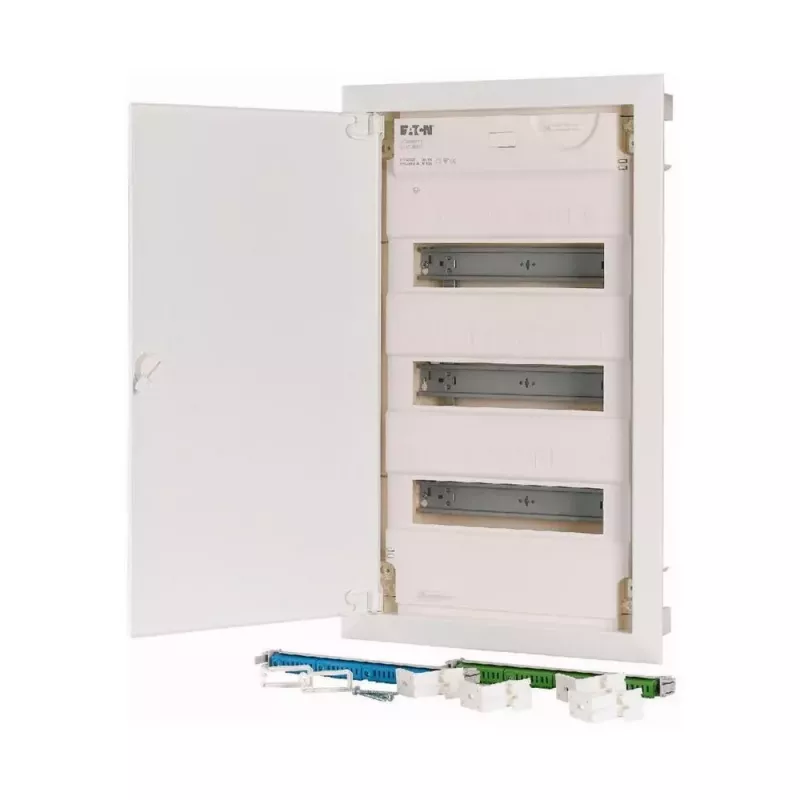 Eaton KLV-36UPP-F Iebūvējams sadales skapis, 36 moduļu vienības, 3 rindas, caurspīdīgas tonētas durvis, balts 178802