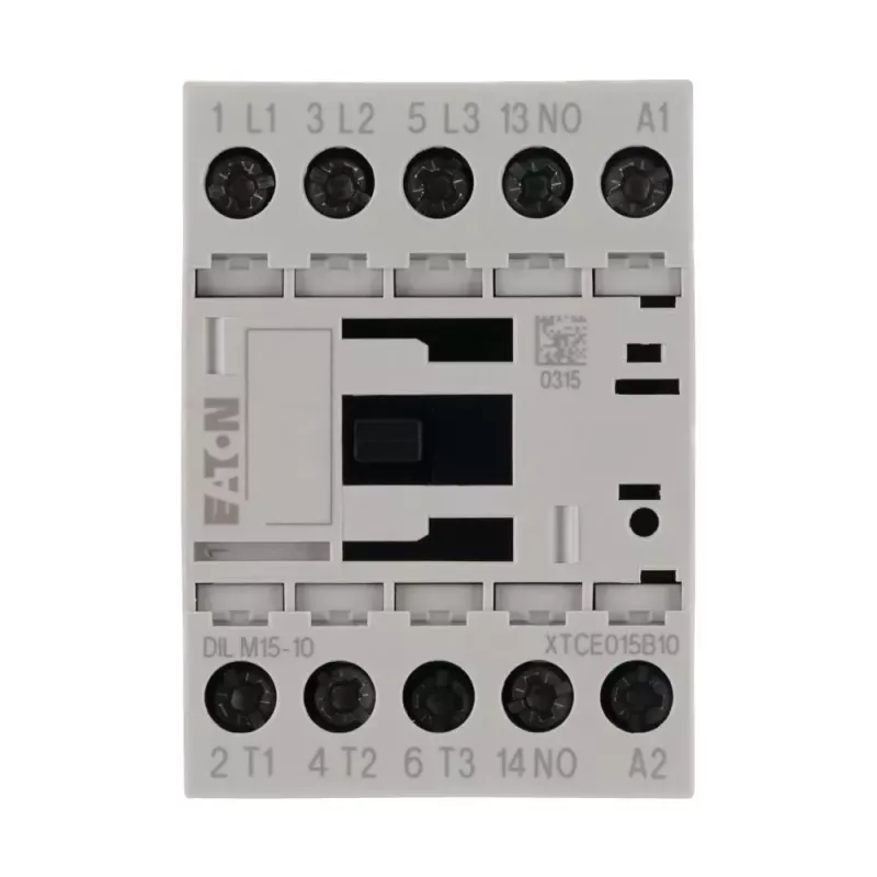 Eaton DILM15-10 jaudas kontaktors, 3 polu, 230 V AC 50 Hz / 240 V AC 60 Hz spole, 1 NO palīgkontakts, 15 A 290058