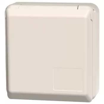 MENNEKES 4971 Schuko virsapmetuma kontaktligzda 16A 2P+E 230V IP44 pelēka