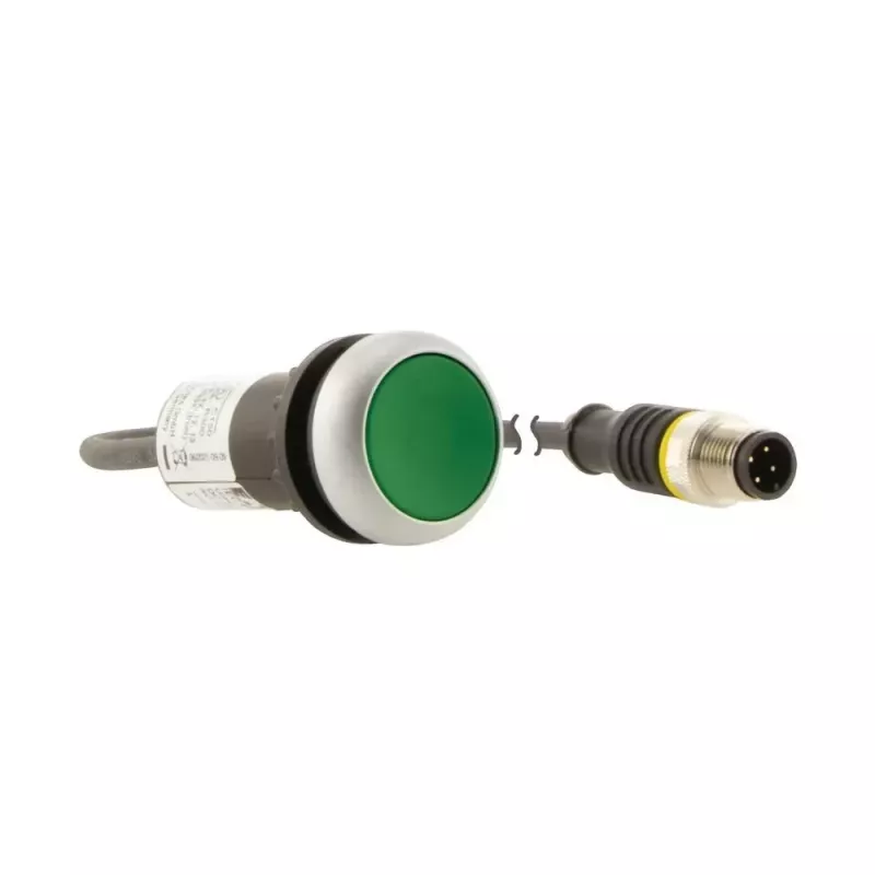 Eaton C22-D-G-K10-P3 ieslēgšanas poga ar vienu NO kontaktu, zaļa, 22,5 mm