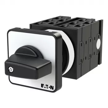 Eaton T0-5-15139/E 2 polu kameru slēdzis, ON-OFF, 20A, 690V AC, priekšējā paneļa montāža, melns/balts 014135
