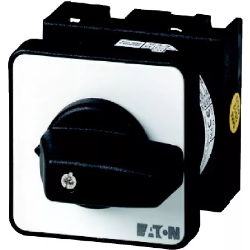 Eaton T0-5-15139/E 2 polu kameru slēdzis, ON-OFF, 20A, 690V AC, priekšējā paneļa montāža, melns/balts 014135