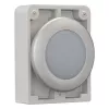 Eaton RMQ-Titan plakans apaļš indikatora luktura galviņa, balta lēca, hromēts ietvars, M30C-FL-W 183287