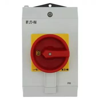 Eaton P1-40/I2H/SVB Galvenais slēdzis ar avārijas izslēgšanas funkciju, bloķējams, 40 A, 690 V, 3-polu, priekšējā montāža, IP65 199922