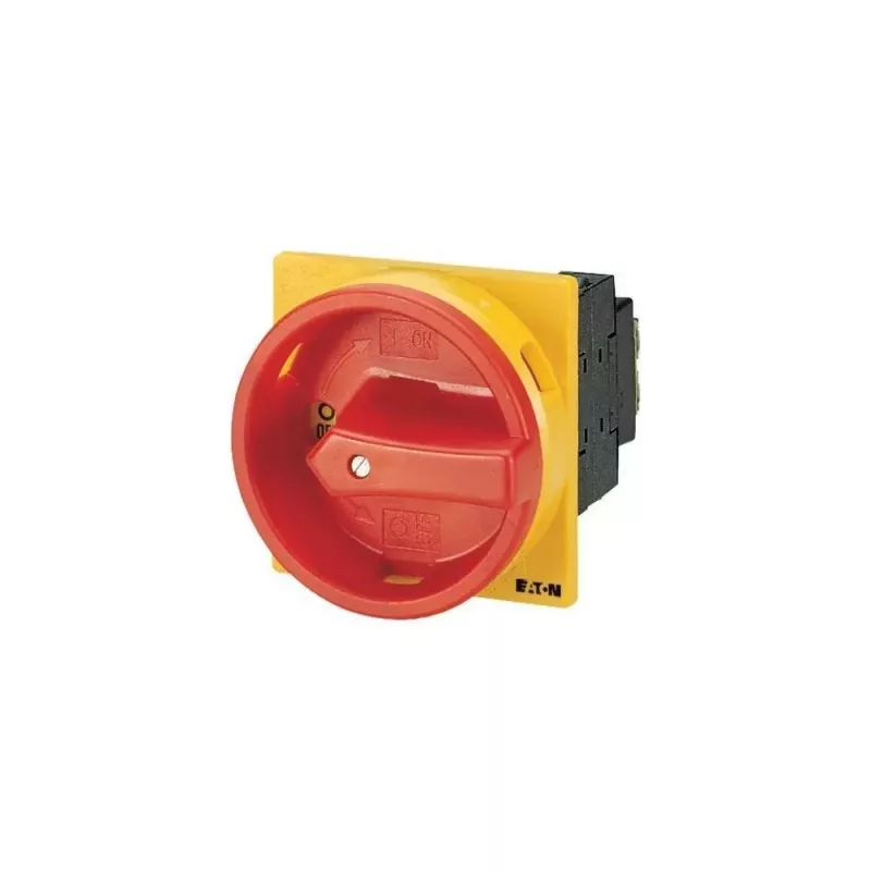Eaton T0-2-1/EA/SVB bloķējams izciļņu slēdzis 20 A 690 V 1 x 90° dzeltens/sarkans 038873