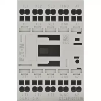 Eaton DILM7-10(24VDC)-PI jaudas kontaktors, 3 NO galvenie kontakti, 24 V DC spole, 7 A AC-3, 690 V 199223