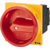 Eaton P1-32/EA/SVB/N/HI11 4-polīgs galvenais slēdzis, 32A, IP65, melns korpuss ar sarkanu/dzeltenu rokturi 057859