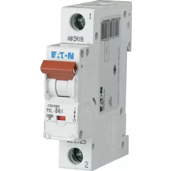 Eaton PXL-C4/1 miniatūrais automātiskais slēdzis (MCB), 1 pols, C4, 4 A, 230/400 V AC, 10 kA, DIN sliedei 236051