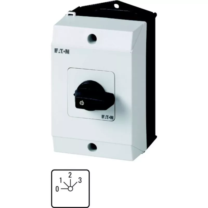 Eaton T0-2-8241/I1 1-pola galvenais slēdzis, 20 A, 690 V AC, melns/balts 207107