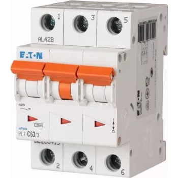 Eaton PXL-C63/3 automātiskais slēdzis 3-poliem C 63A 6kA 236432