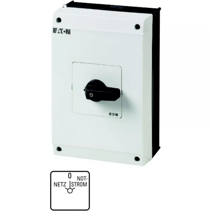 Eaton T5B-4-8902/I4 4 polu kameru slēdzis, 20 A, 690 V AC, melns/balts 207237