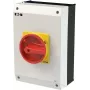 Eaton P3-63/I4/SVB/N 3-polīgs galvenais slēdzis ar avārijas izslēgšanas funkciju, 63 A, sarkans/dzeltens 207349