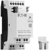 Eaton EASY-E4-DC-6AE1 PLC vadības modulis, 12/24 V DC, 6 digitālie ieejas, 2 analogās ieejas, 4 releju izejas, paplašināms, iebūvēts LCD