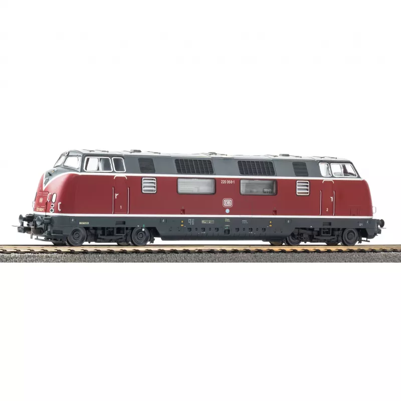 PIKO 59727 H0 skaņas dīzeļlokomotīve BR 220 DB IV ar PIKO skaņas dekoderi