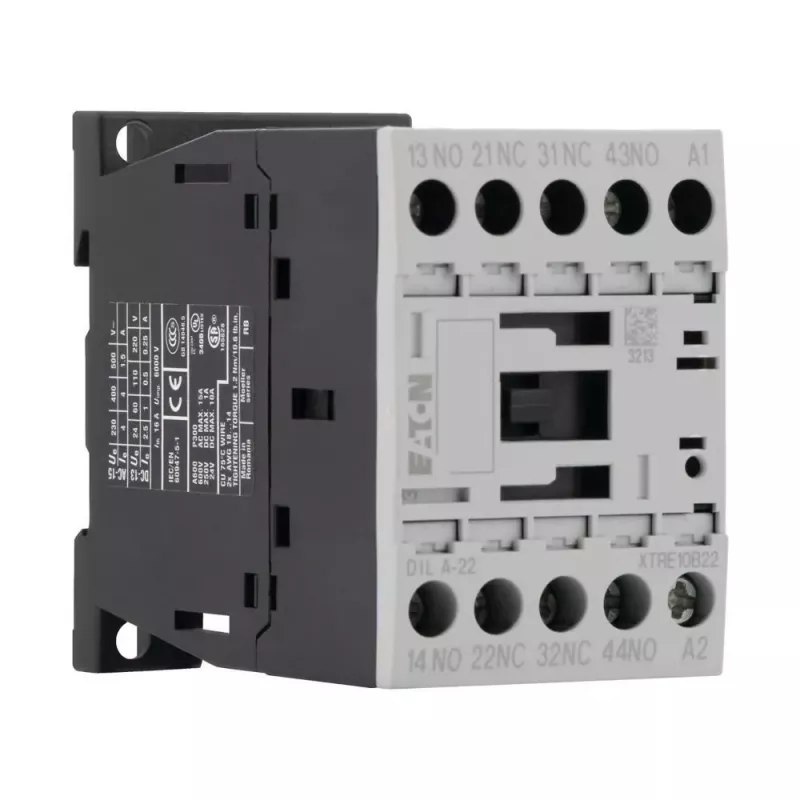 Eaton DILA-22 palīgkontaktors 24 V DC 2NO+2NC skrūvju spailes 1,6 kW