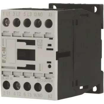 Eaton DILM7-10 trīspolu kontaktors, 230V 50Hz / 240V 60Hz spole, 1NO palīgkontakts, 3kW AC-3 400V 276550