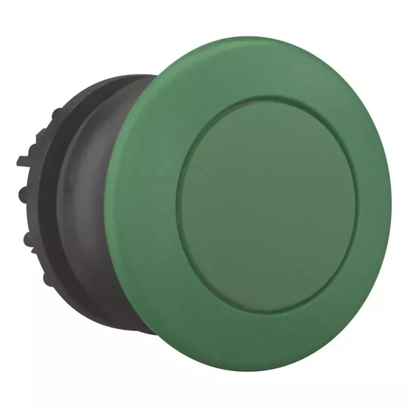 Eaton M22S-DP-G sēnes formas pogas uzgalis, fiksējošs, zaļš, 38 mm 216717