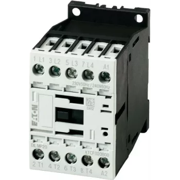 Eaton DILM7-01 kontaktors, 3 polu, 24 V DC spole, 7 A, 3 kW, 1 NC palīgkontakts, IP20 276600