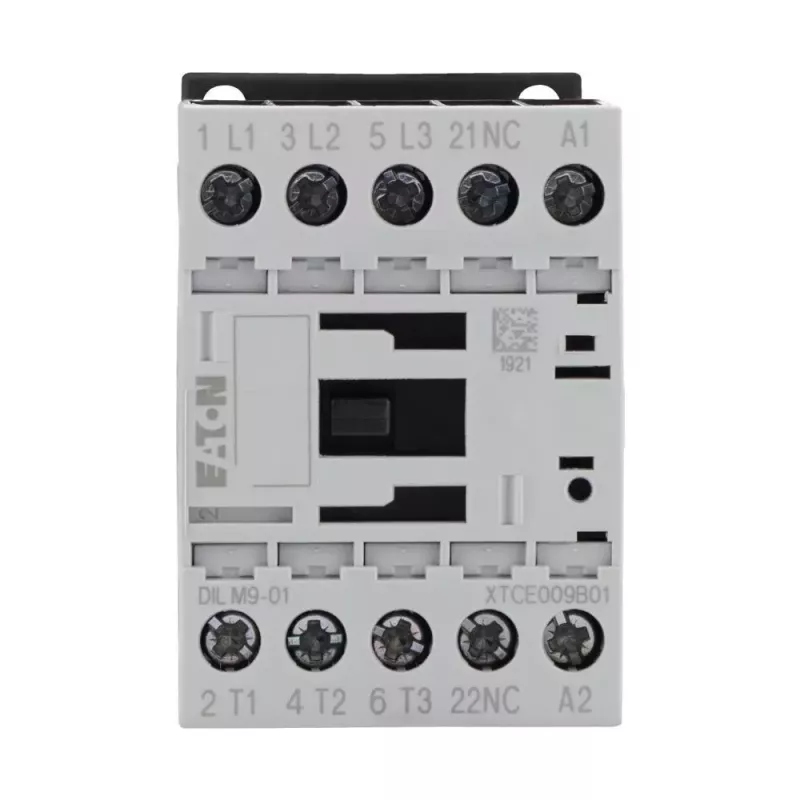 Eaton DILM9-01 24V AC 50Hz trīspolu kontaktors, 9A, 1NO, IP20 276712