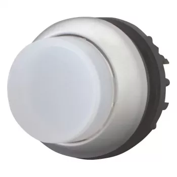 Eaton M22-DRLH-W apgaismota spiedpoga, balta, 1NO, 22,5mm, 12-30V AC/DC LED 216788