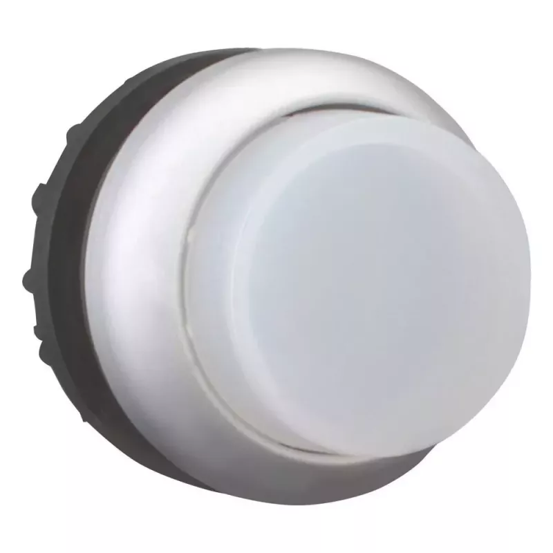 Eaton M22-DRLH-W apgaismota spiedpoga, balta, 1NO, 22,5mm, 12-30V AC/DC LED 216788