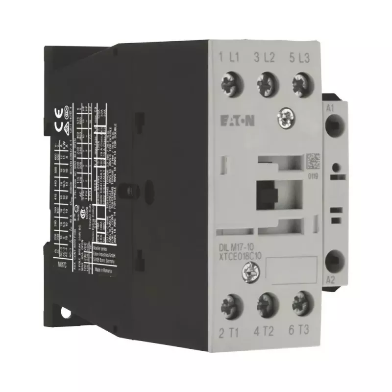 EATON DILM17-10 24V AC 50/60Hz jaudas kontaktors, 3 polu, 17A AC-3, 1NO palīgkontakts 277008