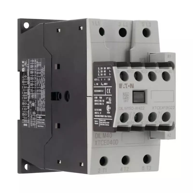 Eaton DILM40-22 trīspolu motora kontaktors 40A 18,5kW 230V AC spole 277798