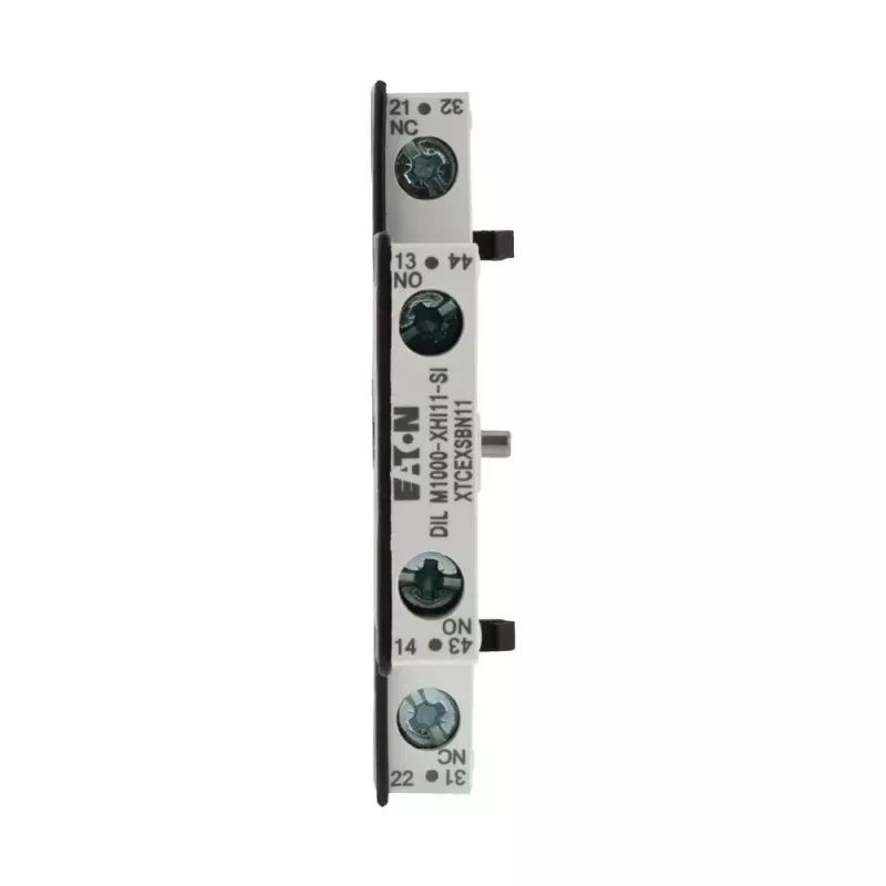 Eaton DILM1000-XHI11-SI palīgkontaktu bloks, 1NO+1NC, sānu montāža, skrūvju spailes 278425