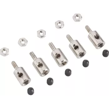 Reely savienotājs stieņiem, Bowden trosēm un stūres stieņiem līdz 2 mm diametrā (10 gab., melns) 180281