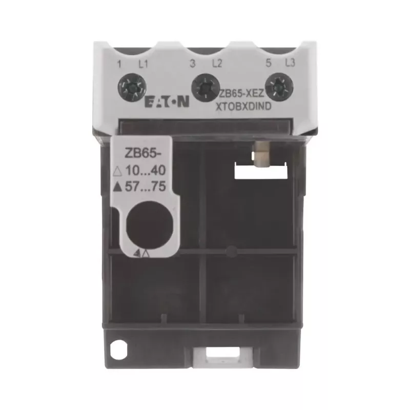 Eaton ZB65-XEZ motora aizsardzības releja ligzda, DIN sliedes/skrūvju montāža, 3-polu, 690V AC 278474