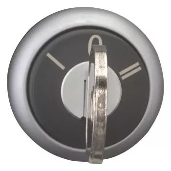 Eaton M22-WRS3-MS2 atslēgas selektors slēdzis, 3 pozīcijas, fiksēts, melns aktulators, titāna apmale, 22,5 mm 111773