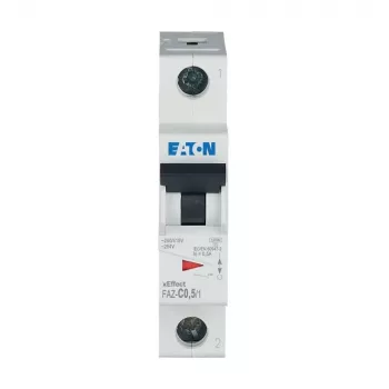 Eaton FAZ-C0.5/1 miniatūrais automātslēdzis (MCB) 1-polārs C 0,5A 10kA 278544