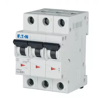 Eaton FAZ-B20/3 automātiskais slēdzis 3-polu B tipa 20A 230/400V 278848