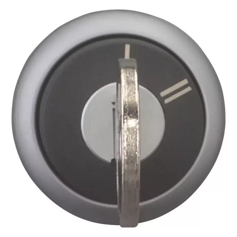 Eaton M22-WRS-X95 atslēgas vadības slēdža aktuators, 3 pozīcijas, fiksējošs, melns plastmasas priekšējais gredzens, X95 atslēga 228026