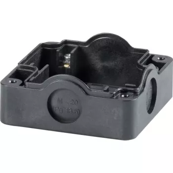 Eaton 229753 pamatplāksne sadales kārbai, skrūvējama, melna, 85 x 85 x 101 mm