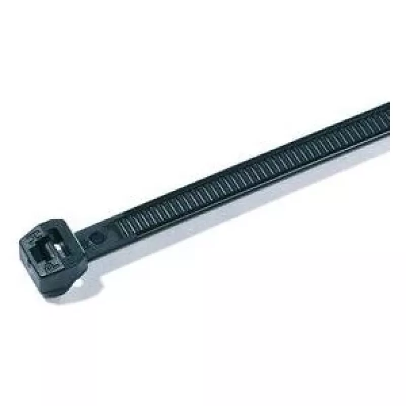 HellermannTyton OS sērijas ārēji zobainais kabeļu savilcējs 200 x 3,4 mm melns 100 gab. T30LOS-HS-BK-C1 118-04900