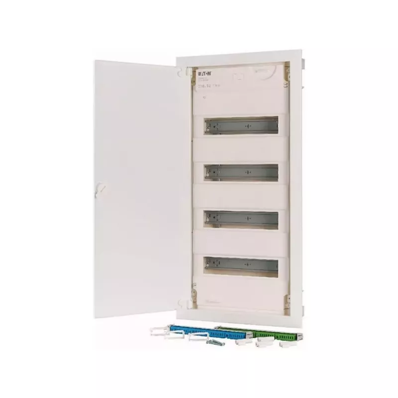 Eaton KLV-48HWP-F Iebūvējams sadales skapis, 4 rindas, 48 moduļi, balts tērauda durvis 178812